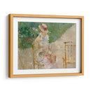 Mujer joven tejiendo - Berthe Morisot | Cuadro decorativo de Canvas Lab