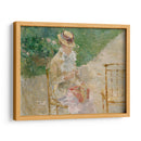 Mujer joven tejiendo - Berthe Morisot | Cuadro decorativo de Canvas Lab
