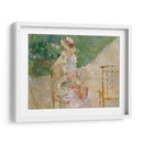 Mujer joven tejiendo - Berthe Morisot | Cuadro decorativo de Canvas Lab