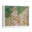 Mujer joven tejiendo - Berthe Morisot | Cuadro decorativo de Canvas Lab