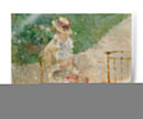 Mujer joven tejiendo - Berthe Morisot | Cuadro decorativo de Canvas Lab