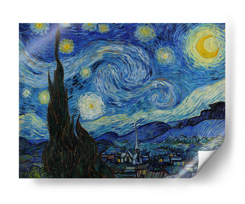 Noche Estrellada - Vincent Van Gogh Cuadro Decorativo, Canvas Lab, image size:1000x830