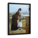 Mujer y niña en el balcón - Berthe Morisot | Cuadro decorativo de Canvas Lab
