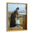 Mujer y niña en el balcón - Berthe Morisot | Cuadro decorativo de Canvas Lab