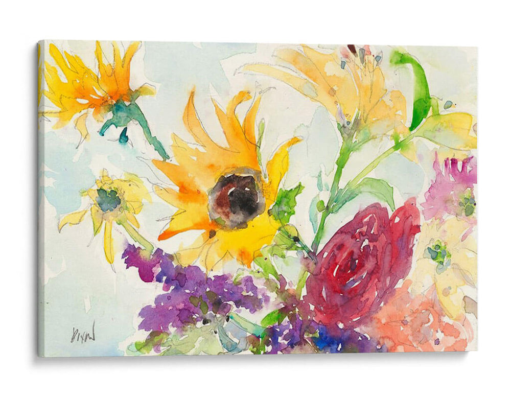 Flores Salvajes Brillantes I - Samuel Dixon | Cuadro decorativo de Canvas Lab