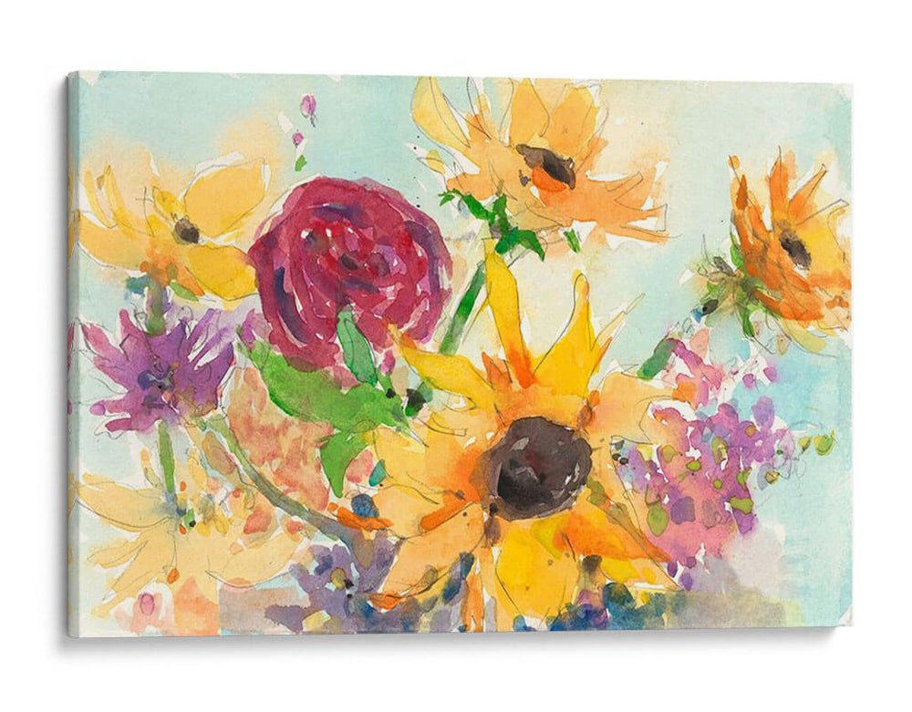 Flores Salvajes Brillantes Ii - Samuel Dixon | Cuadro decorativo de Canvas Lab