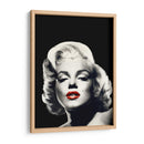 Labios Rojos Marilyn En Negro - Chris Consani | Cuadro decorativo de Canvas Lab
