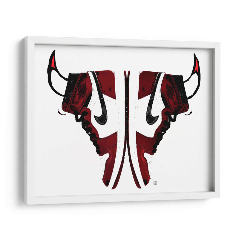 Jordan Blueprint Chicago - David Aste | Cuadro decorativo de Canvas Lab