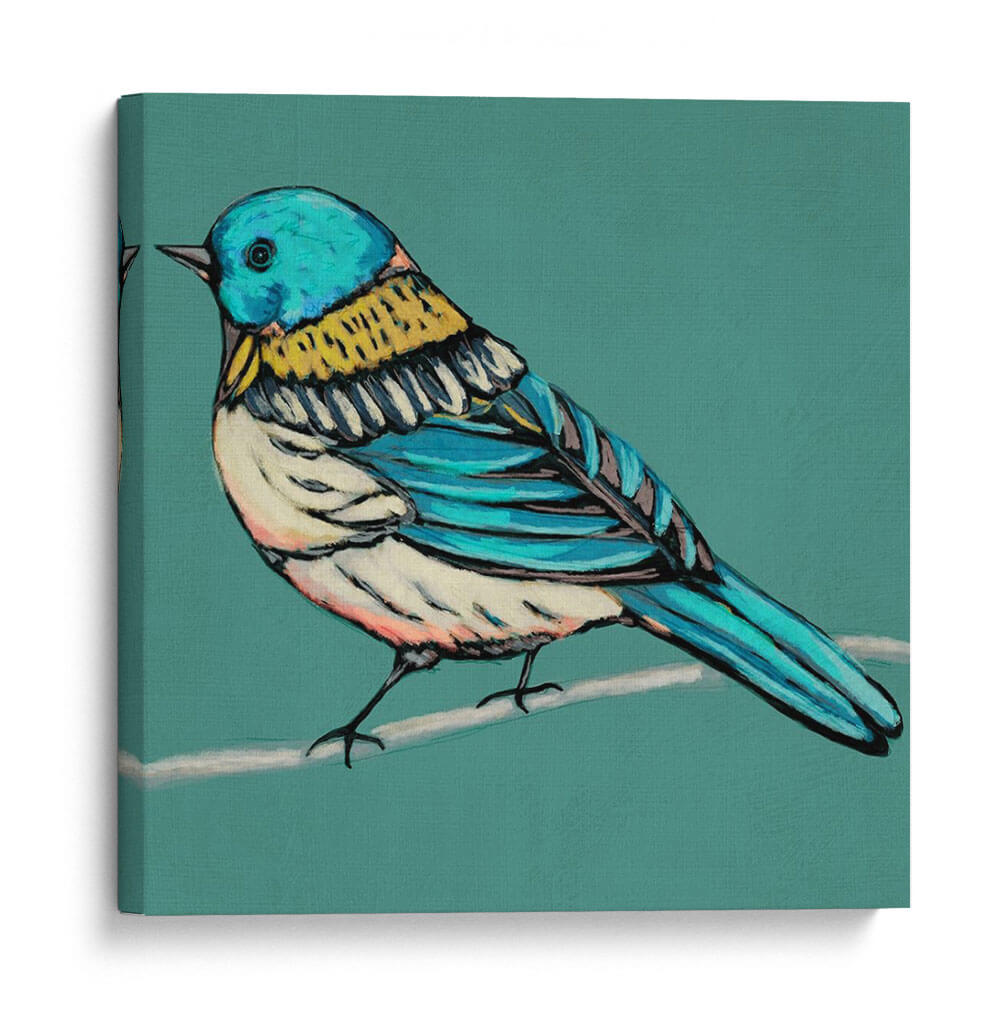 Bosquejo Alado Iii En Teal - Chariklia Zarris | Cuadro decorativo de Canvas Lab