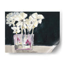 Flores Blancas En Fucsia Ii - Jennifer Goldberger | Cuadro decorativo de Canvas Lab