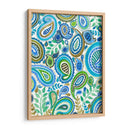 Paisley Azul Y Verde I - Regina Moore | Cuadro decorativo de Canvas Lab