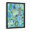 Paisley Azul Y Verde Ii - Regina Moore | Cuadro decorativo de Canvas Lab