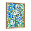 Paisley Azul Y Verde Ii - Regina Moore | Cuadro decorativo de Canvas Lab