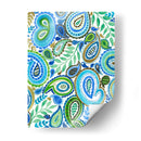Paisley Azul Y Verde Ii - Regina Moore | Cuadro decorativo de Canvas Lab