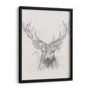 Bosquejo De Alces Contemporáneo I - Ethan Harper | Cuadro decorativo de Canvas Lab