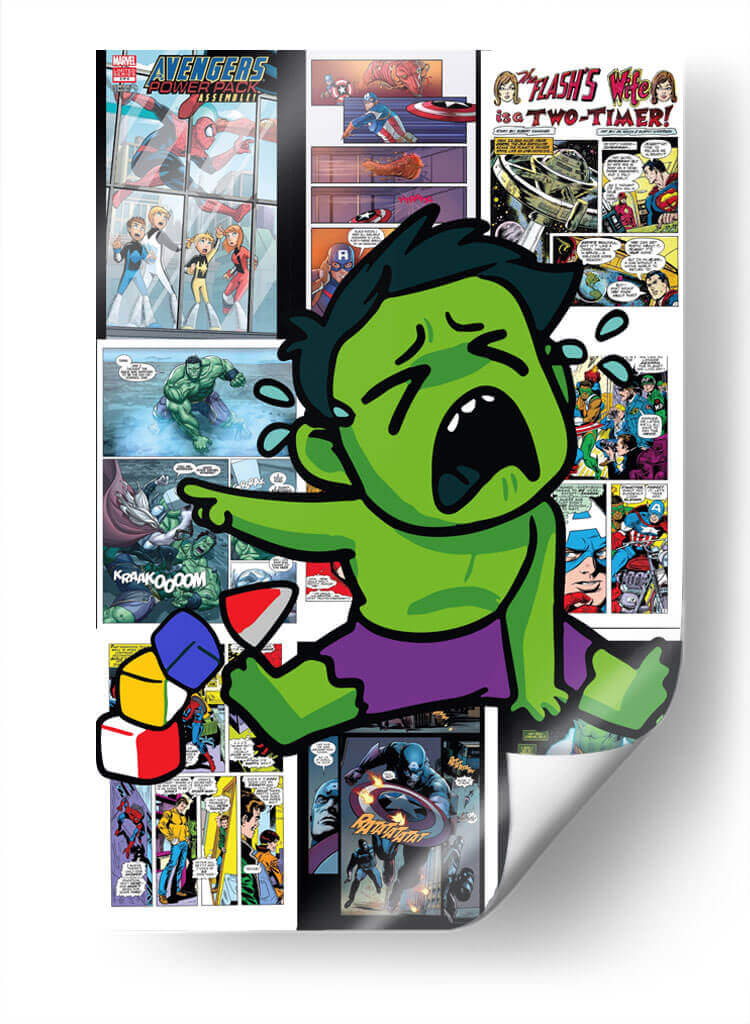 Baby Hulk - El Pinta Cuadros | Cuadro decorativo de Canvas Lab