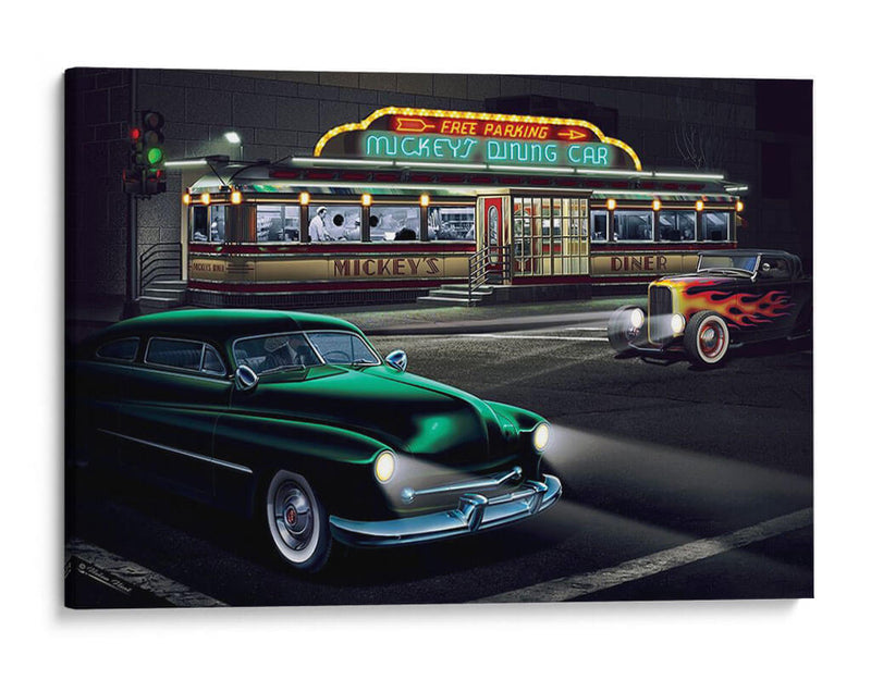 Diners Y Coches Ii - Helen Flint | Cuadro decorativo de Canvas Lab