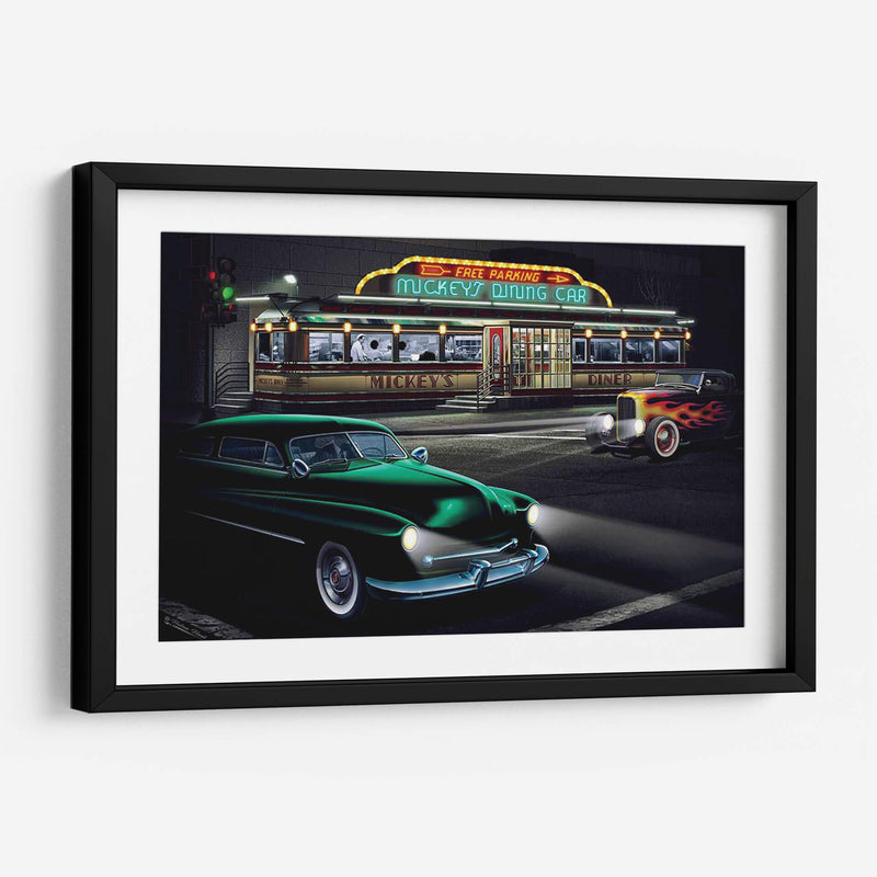 Diners Y Coches Ii - Helen Flint | Cuadro decorativo de Canvas Lab