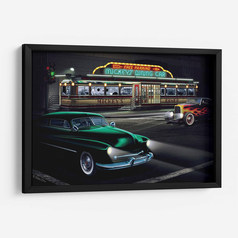 Diners Y Coches Ii - Helen Flint | Cuadro decorativo de Canvas Lab