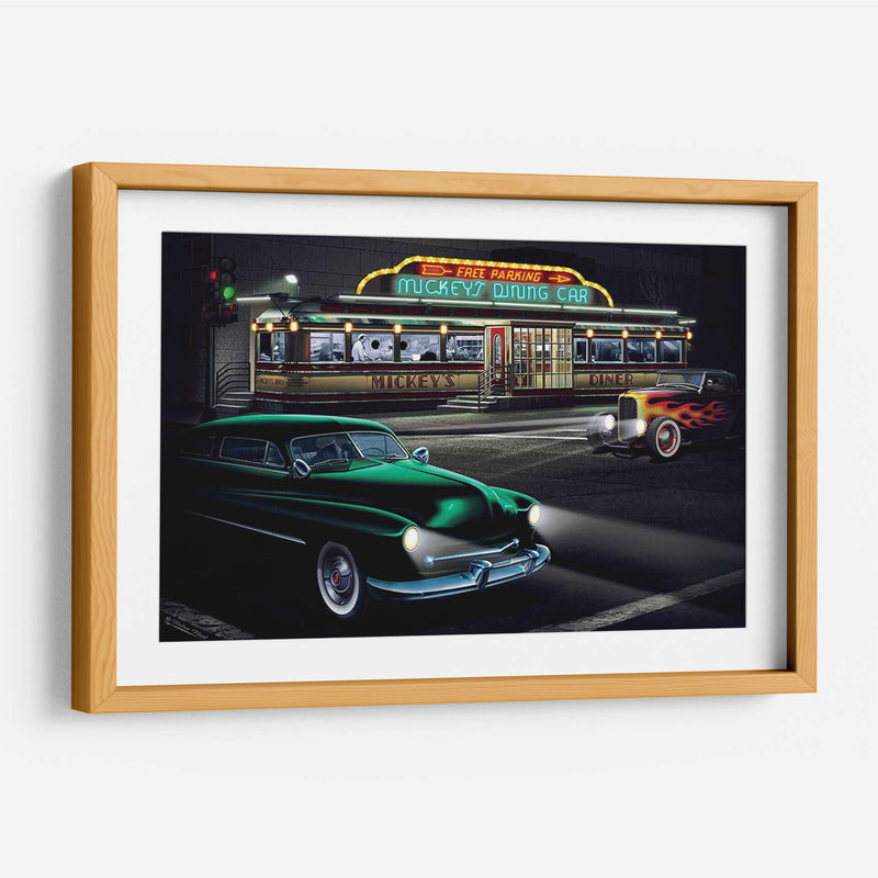 Diners Y Coches Ii - Helen Flint | Cuadro decorativo de Canvas Lab