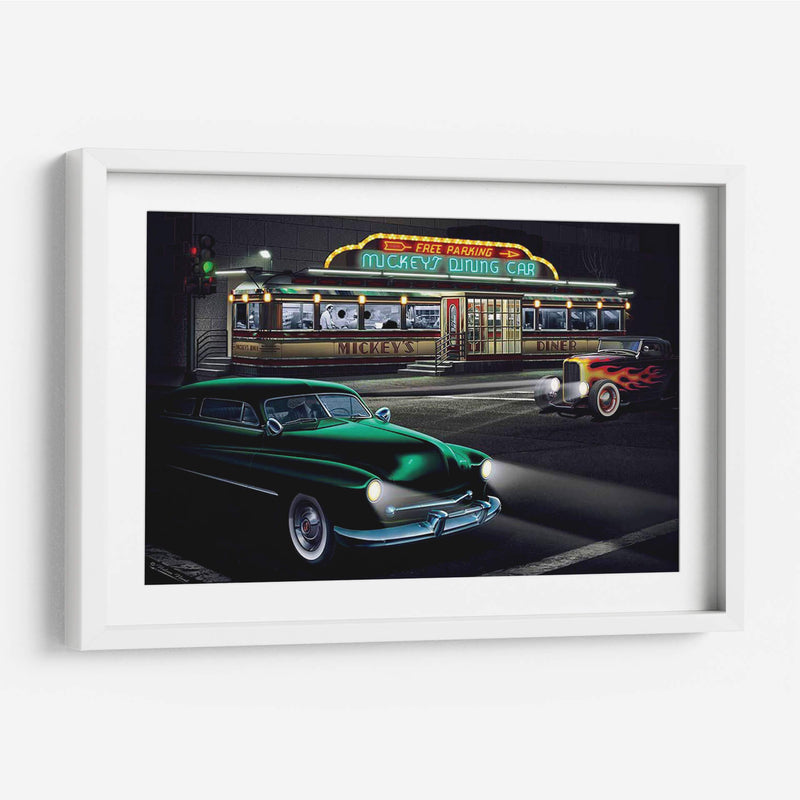 Diners Y Coches Ii - Helen Flint | Cuadro decorativo de Canvas Lab