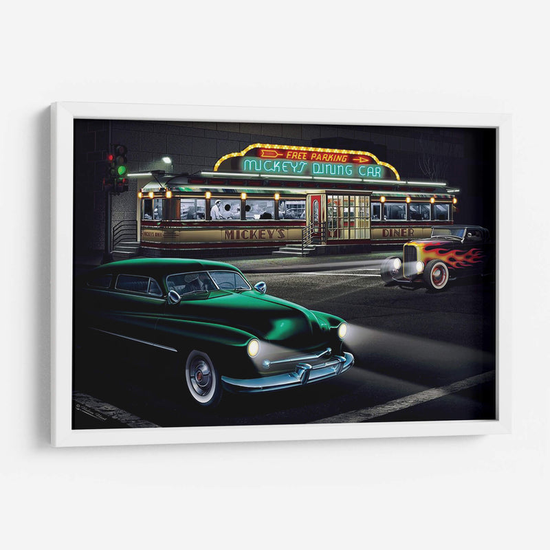 Diners Y Coches Ii - Helen Flint | Cuadro decorativo de Canvas Lab