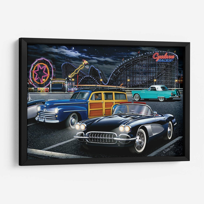 Diners Y Coches Iii - Helen Flint | Cuadro decorativo de Canvas Lab