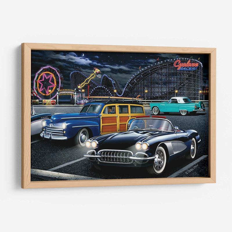 Diners Y Coches Iii - Helen Flint | Cuadro decorativo de Canvas Lab