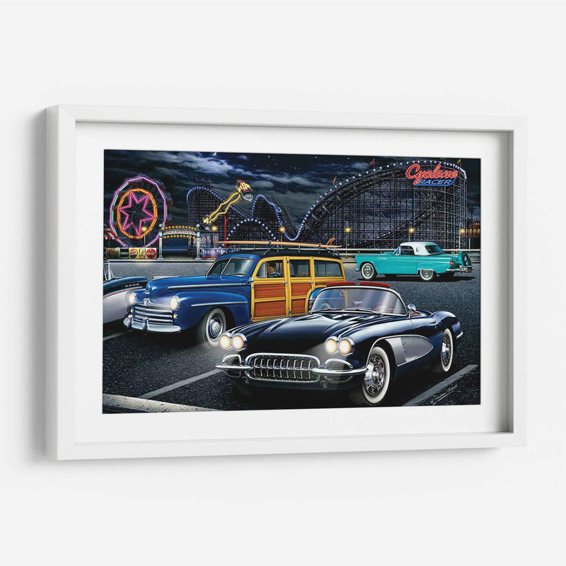 Diners Y Coches Iii - Helen Flint | Cuadro decorativo de Canvas Lab