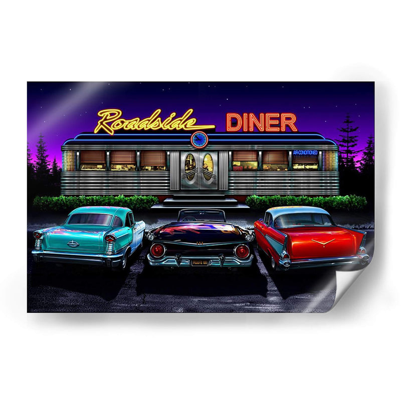 Diners Y Coches Viii - Helen Flint | Cuadro decorativo de Canvas Lab