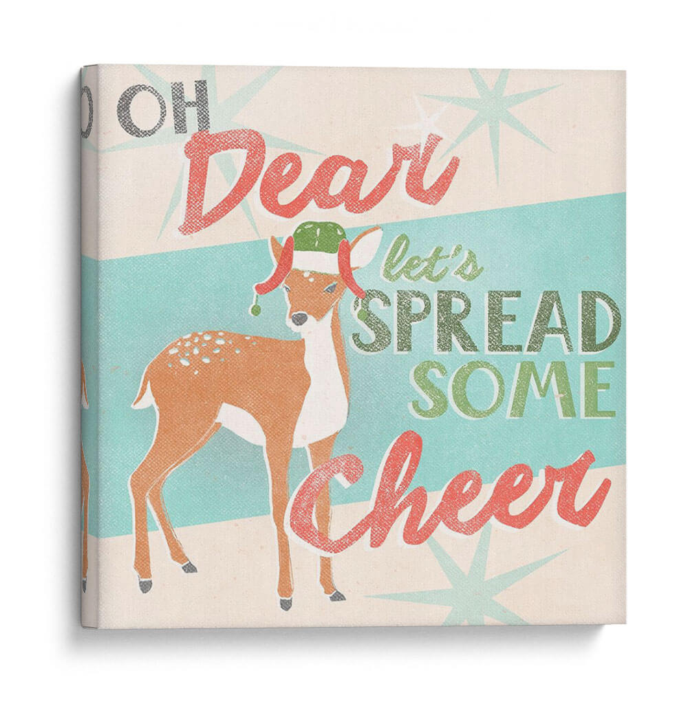 Retro Navidad I - June Erica Vess | Cuadro decorativo de Canvas Lab