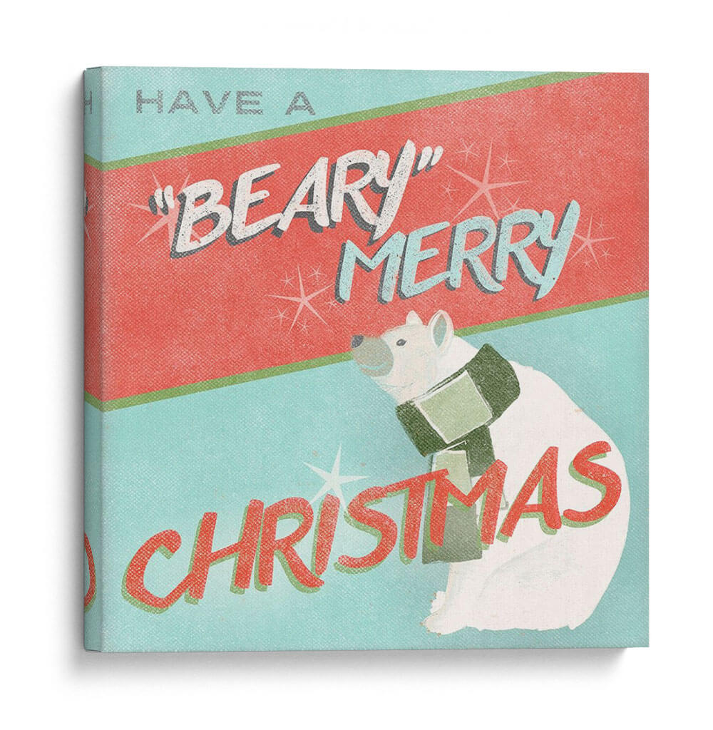 Retro Navidad Ii - June Erica Vess | Cuadro decorativo de Canvas Lab