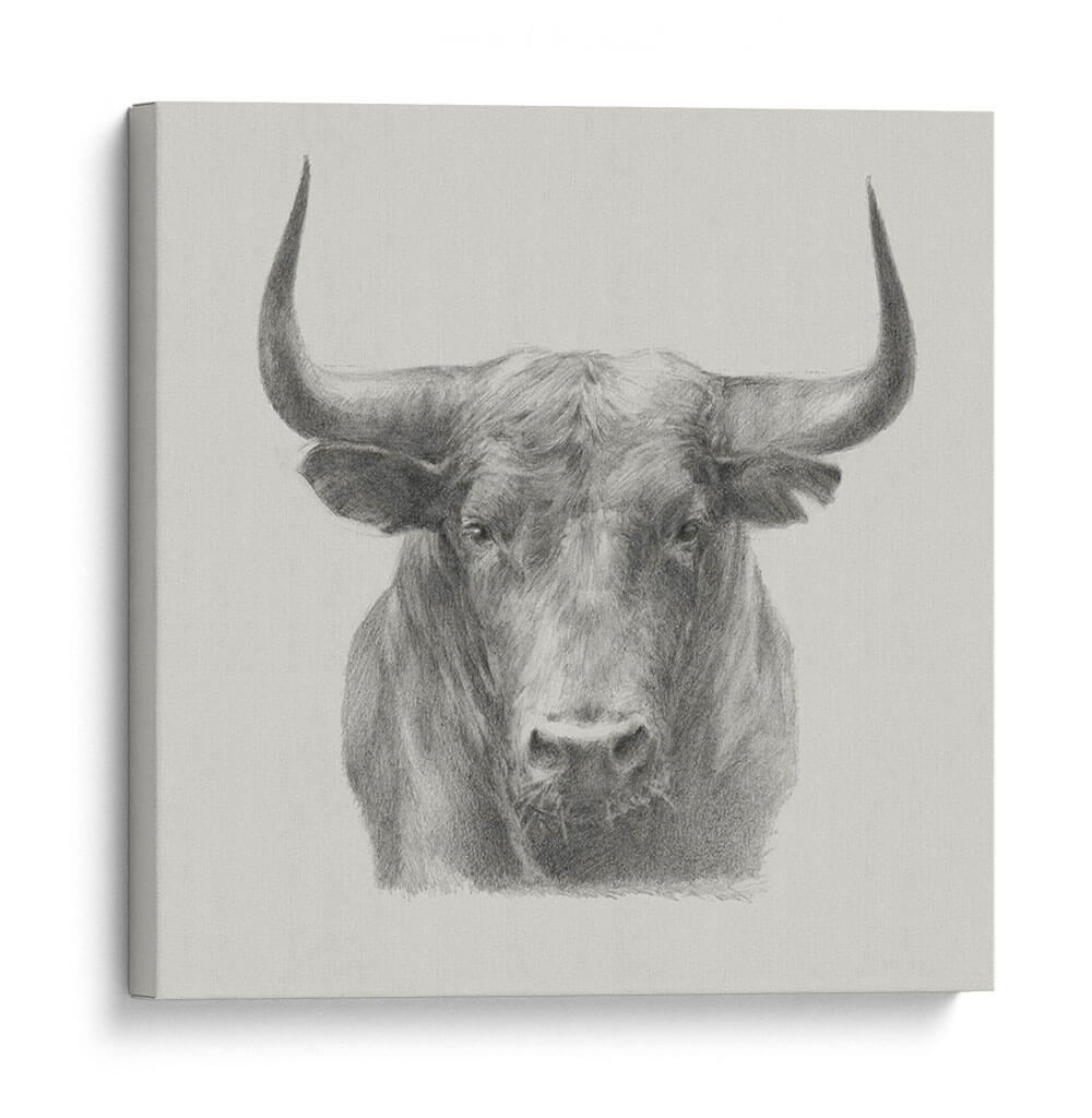 Toro Negro - Ethan Harper | Cuadro decorativo de Canvas Lab