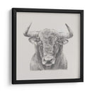 Toro Blanco Y Negro - Ethan Harper | Cuadro decorativo de Canvas Lab