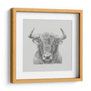 Toro Blanco Y Negro - Ethan Harper | Cuadro decorativo de Canvas Lab