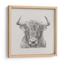 Toro Blanco Y Negro - Ethan Harper | Cuadro decorativo de Canvas Lab