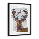 Aves De Ciervos, Nidos De Pájaros Tropicales. - Fab Funky | Cuadro decorativo de Canvas Lab