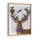 Aves De Ciervos, Nidos De Pájaros Tropicales. - Fab Funky | Cuadro decorativo de Canvas Lab