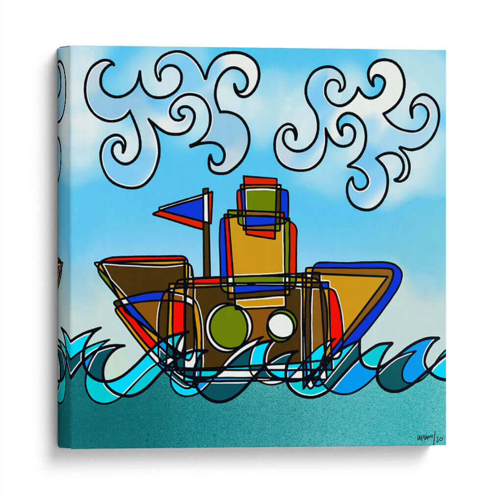 Barco - Gina Villalobos | Cuadro decorativo de Canvas Lab