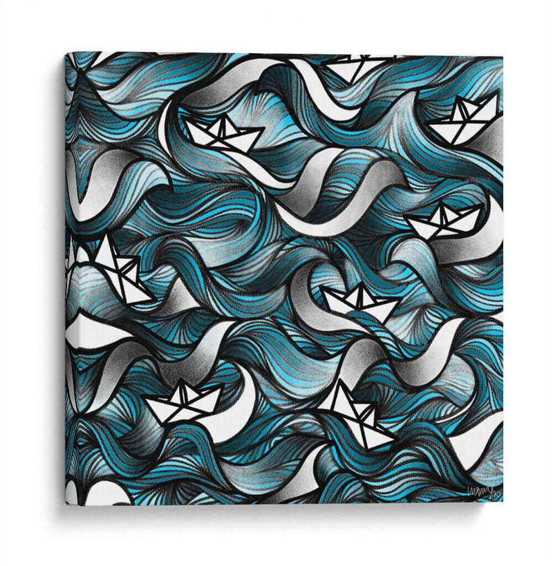 Barcos de papel - Gina Villalobos | Cuadro decorativo de Canvas Lab
