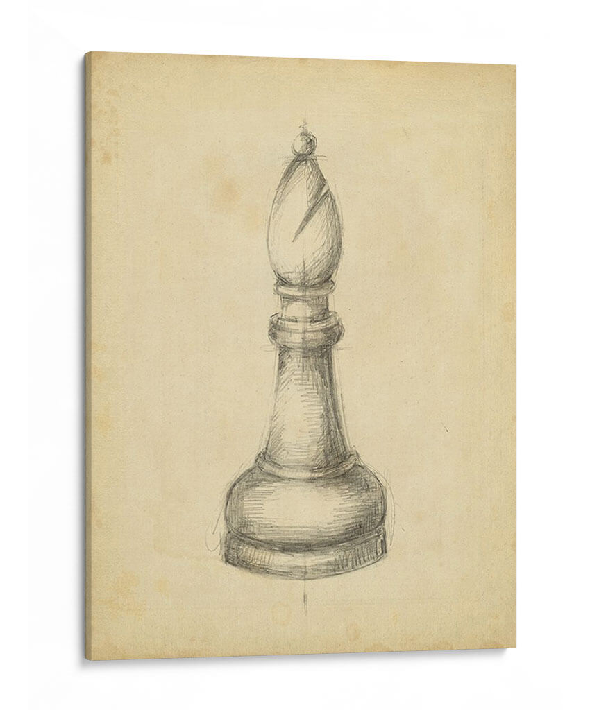 Ajedrez Antiguo Ii - Ethan Harper | Cuadro decorativo de Canvas Lab
