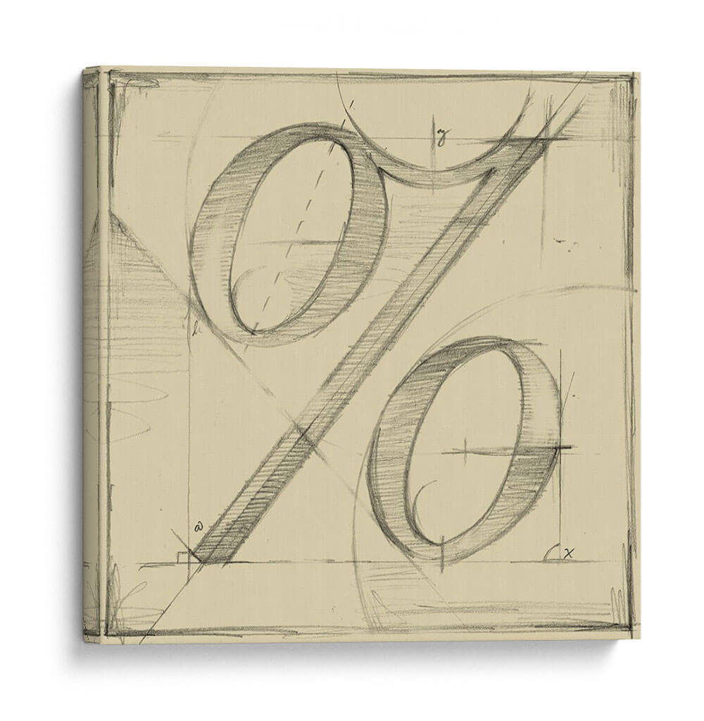 Símbolos De Redacción Iii - Ethan Harper | Cuadro decorativo de Canvas Lab