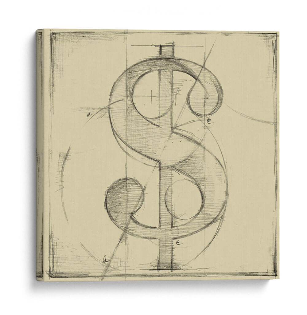 Símbolos De Redacción Vi - Ethan Harper | Cuadro decorativo de Canvas Lab