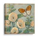 Mariposa Y Hollyhocks I - Tim OToole | Cuadro decorativo de Canvas Lab