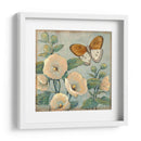 Mariposa Y Hollyhocks I - Tim OToole | Cuadro decorativo de Canvas Lab
