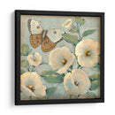 Mariposa Y Hollyhocks Ii - Tim OToole | Cuadro decorativo de Canvas Lab