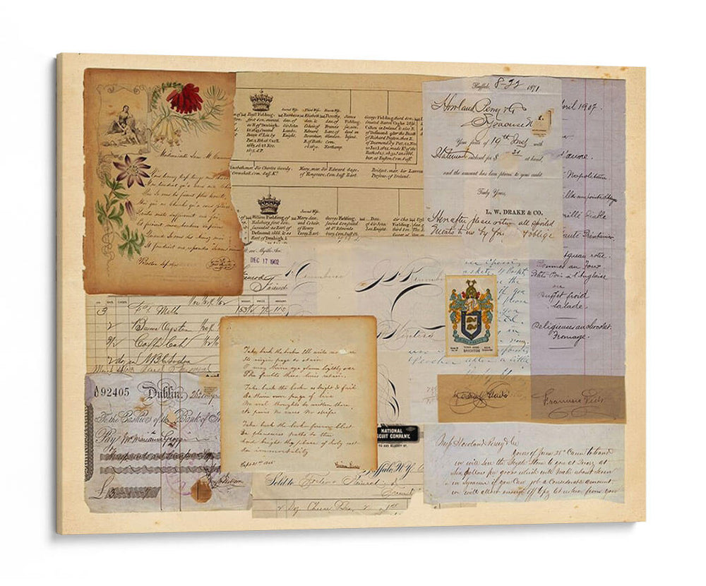 Collage Antiguo I - Vision Studio | Cuadro decorativo de Canvas Lab
