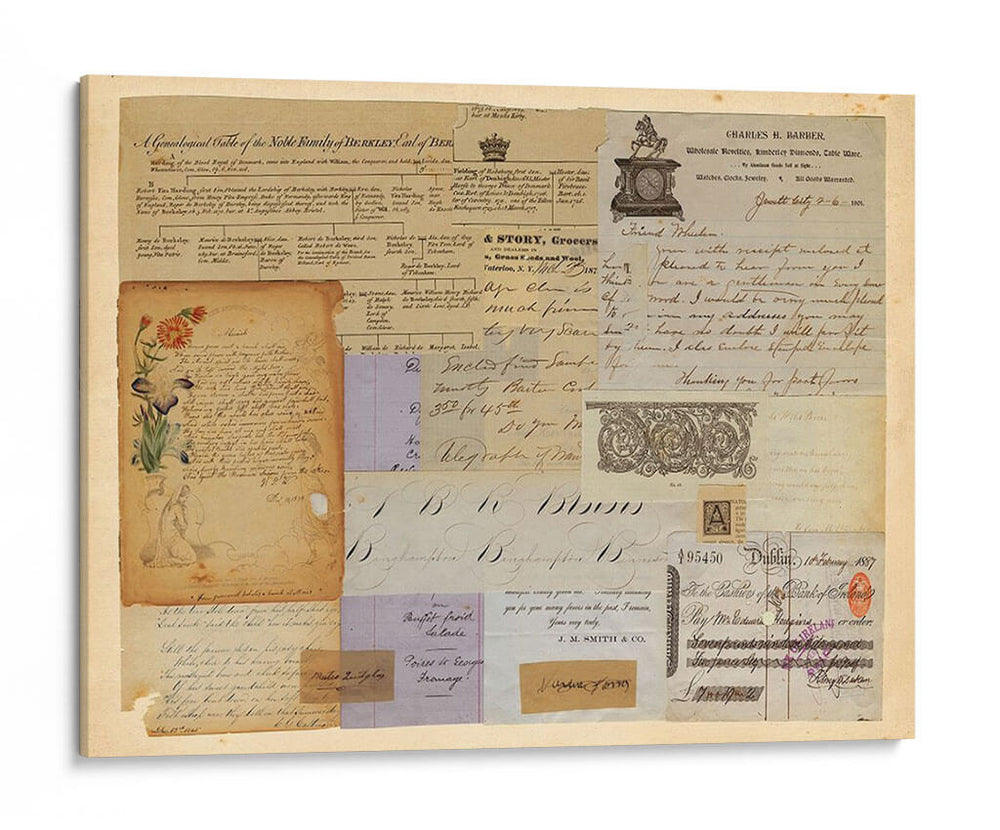 Collage Antiguo Ii - Vision Studio | Cuadro decorativo de Canvas Lab