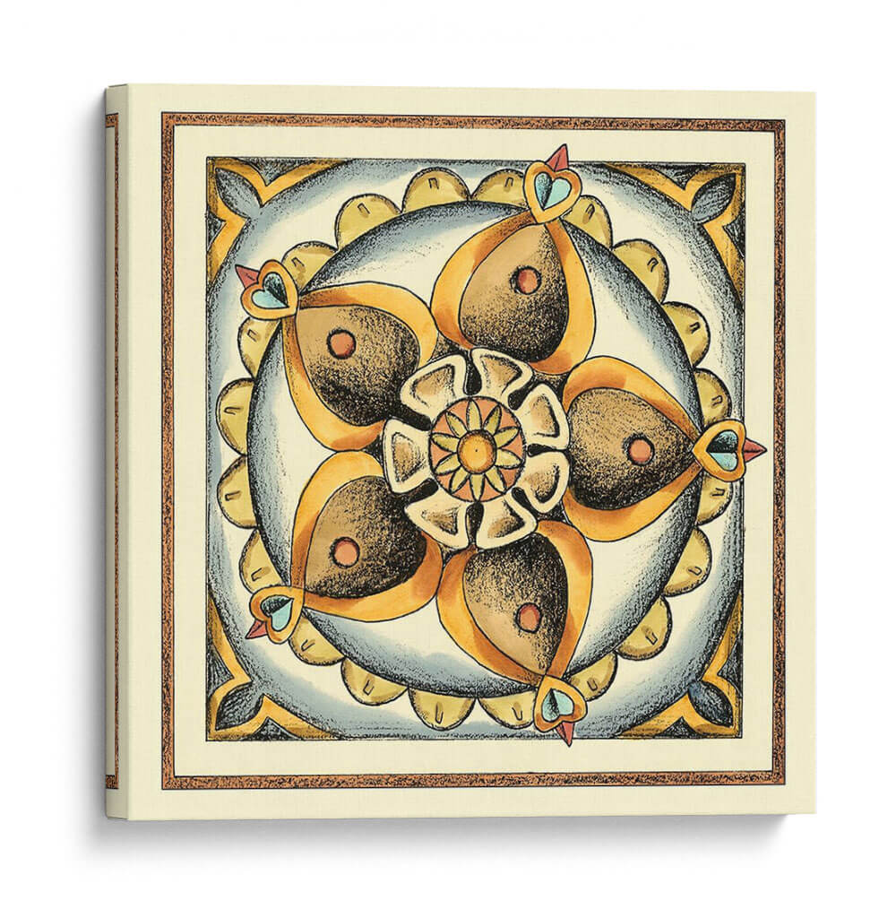 Cloisonne Tile Crackled Cloisonne V - Chariklia Zarris | Cuadro decorativo de Canvas Lab