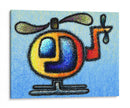 Helicóptero - Gina Villalobos | Cuadro decorativo de Canvas Lab